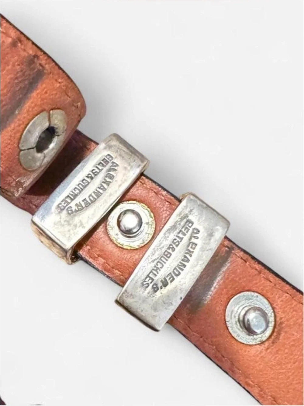 Alexander Kalifano  Men's Belt with  Sterling Silver Buckle and fittings.